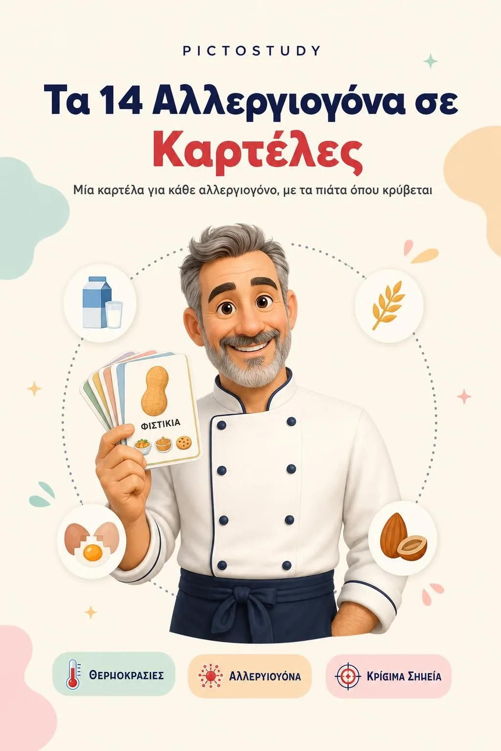 Τα 14 Αλλεργιογόνα σε Καρτέλες