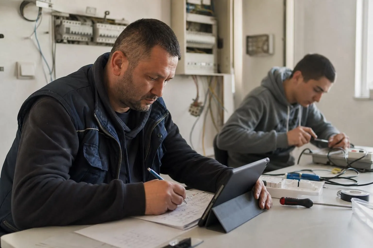 Lucrezi deja ca electrician