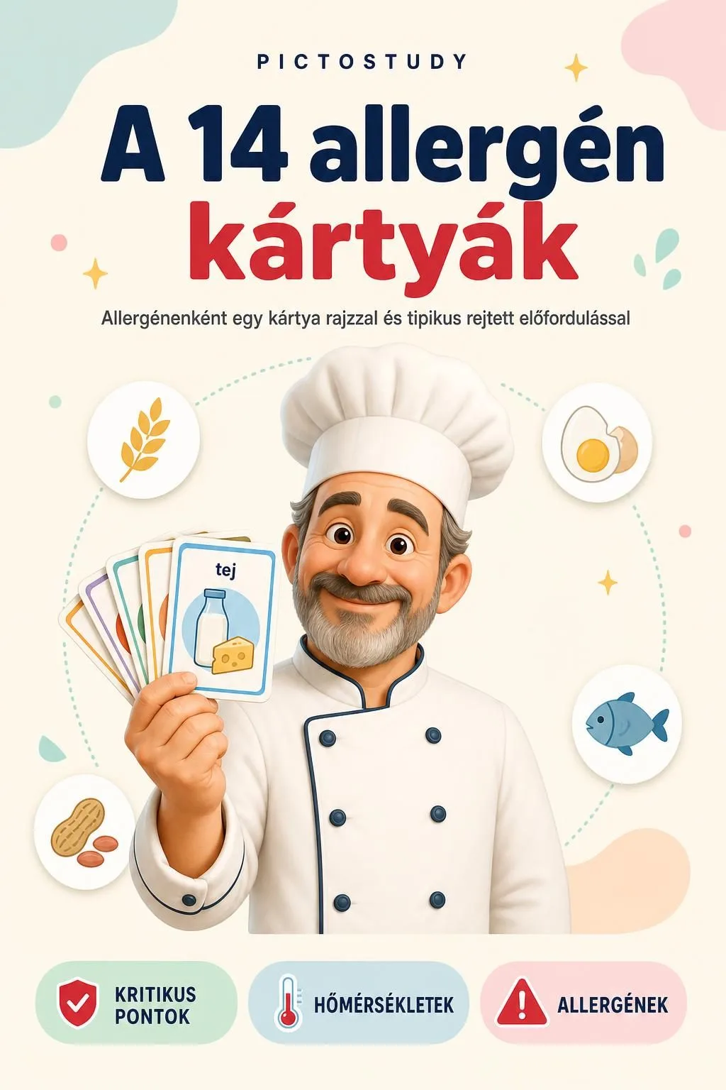 A 14 allergén – kártyák