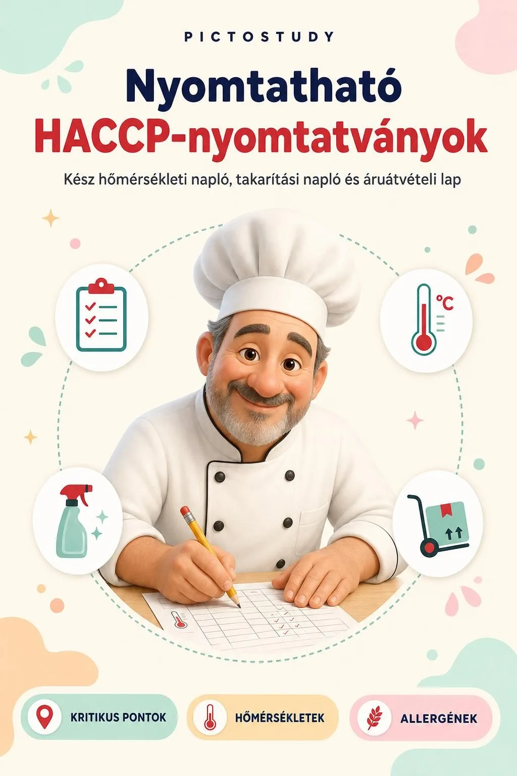 Nyomtatható HACCP-nyomtatványok