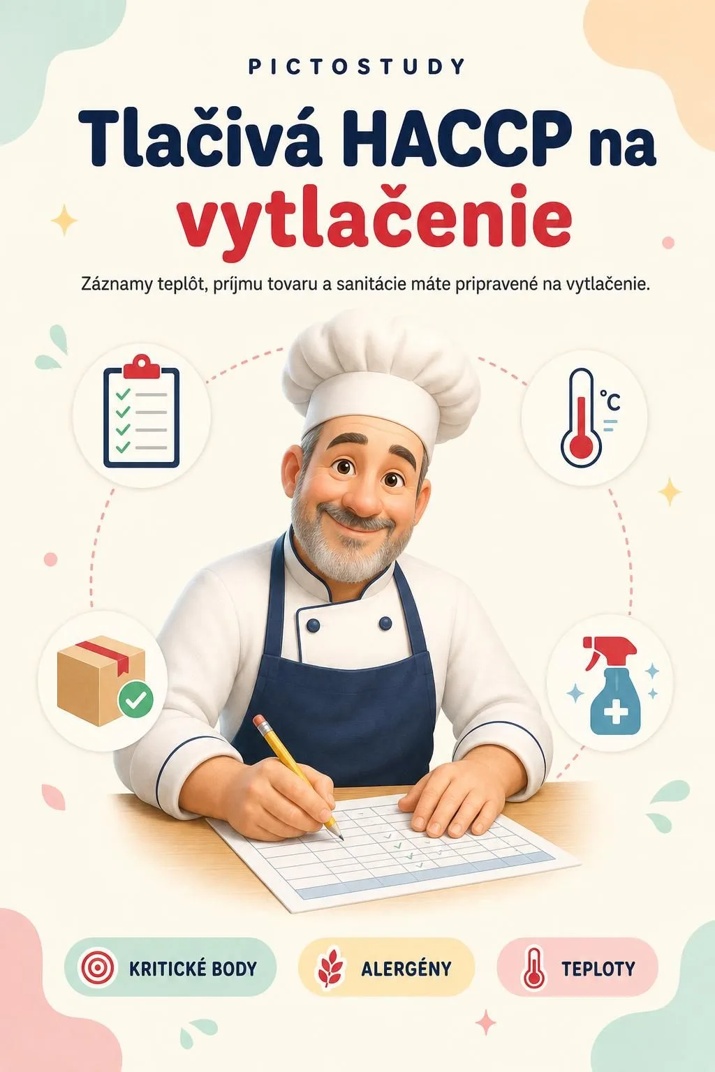 Tlačivá HACCP na vytlačenie