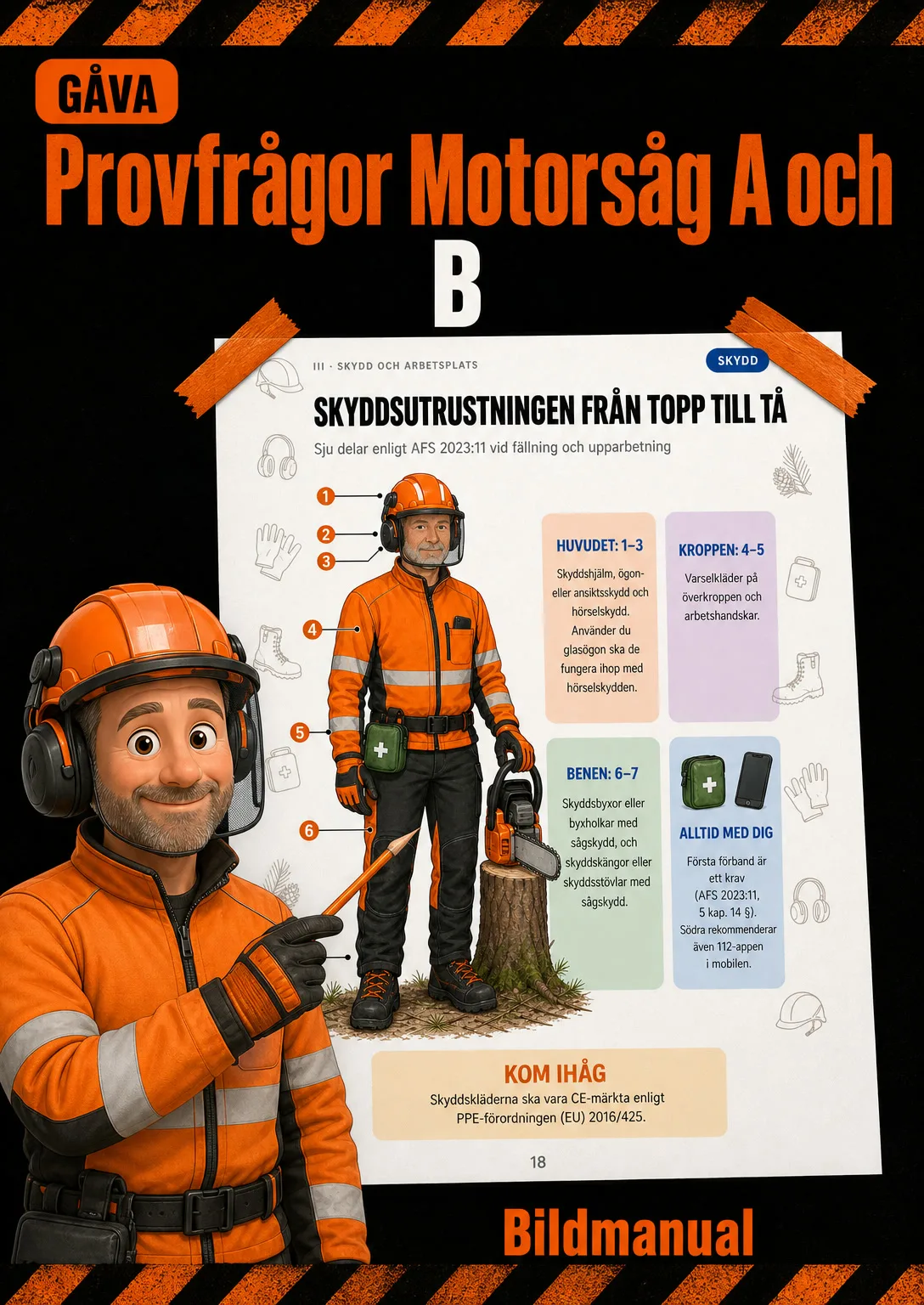 Provfrågor Motorsåg A och B
