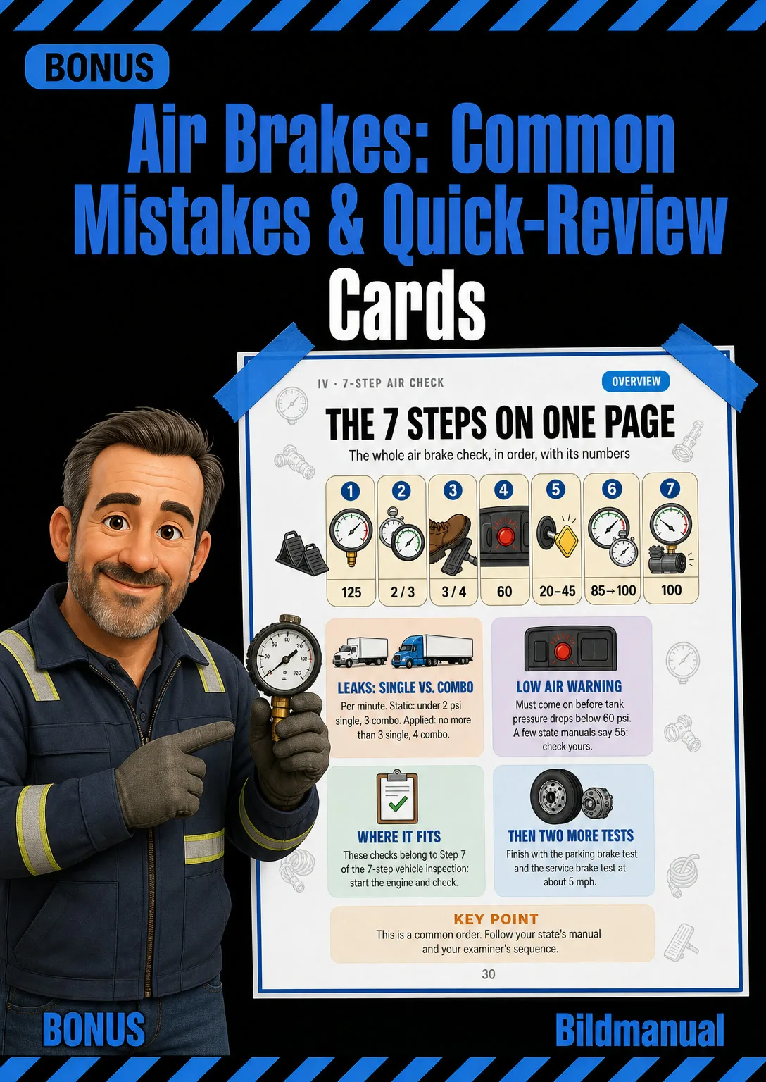 Air Brakes: Common Mistakes & Quick-Review Cards